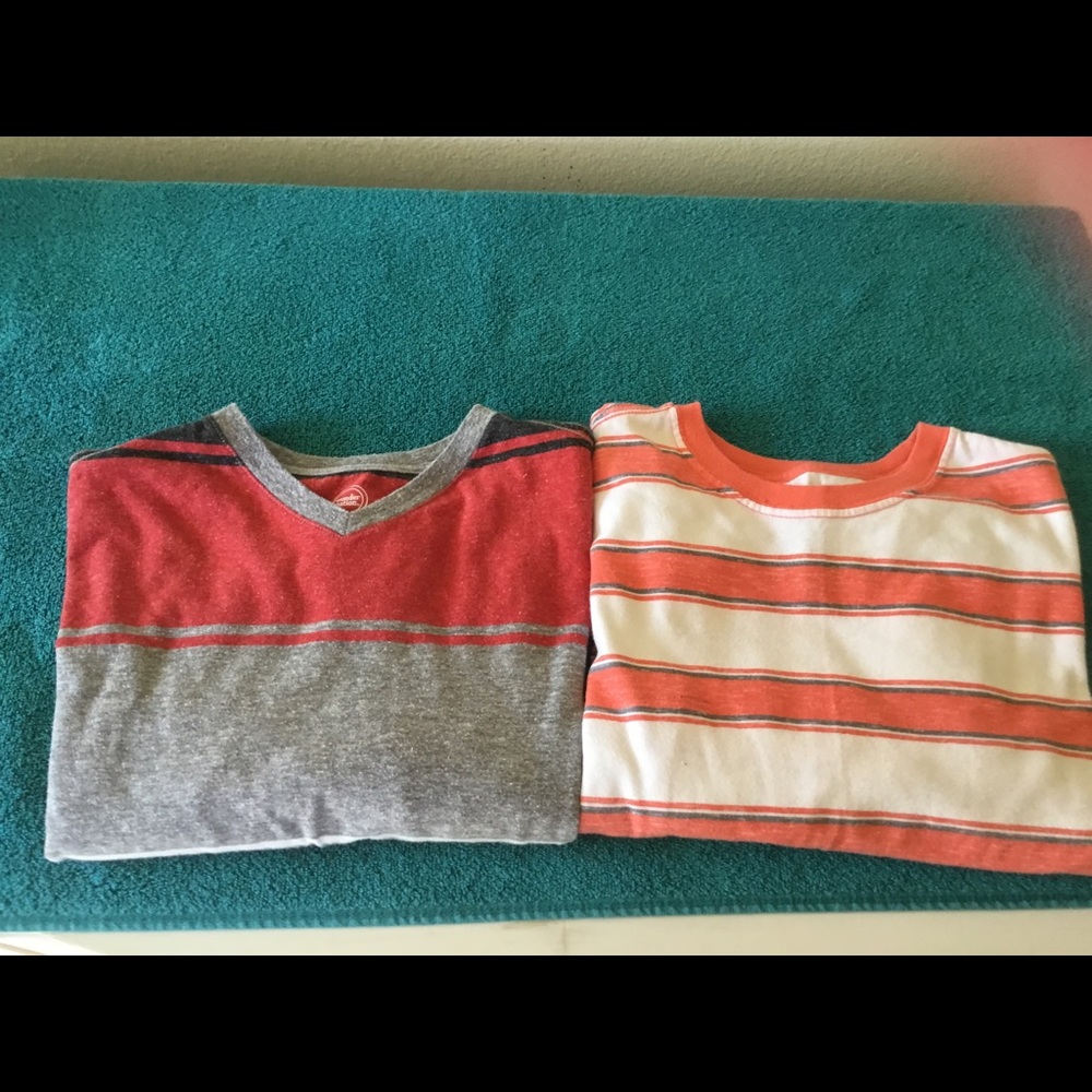 Two big boys XXL size 18 short sleeve shirts